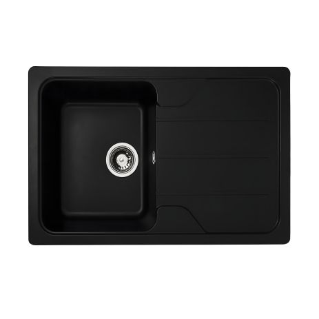 Гранітна мийка для кухонної платини 7850 Camelia Gloss Black Гранітна мийка для кухонної платини 7850 Camelia Gloss Black