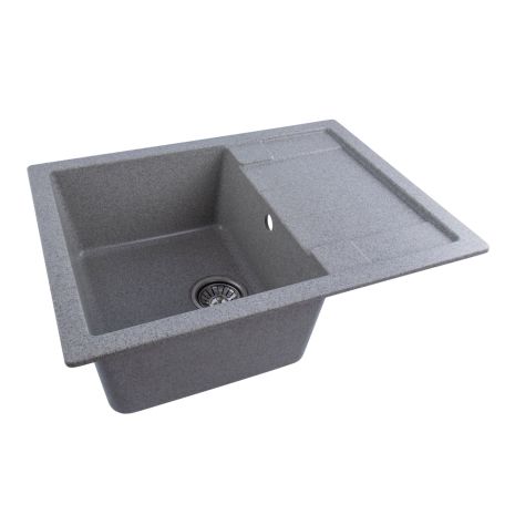 Гранітна мийка для кухні VALESO INTENSO 6550 матова Сіра Гранітна мийка для кухні VALESO INTENSO 6550 матова Сіра