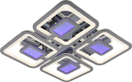 Світлодіодна люстра акрілова Sirius LI8893/4A CR (BL+YL) 178W+48W