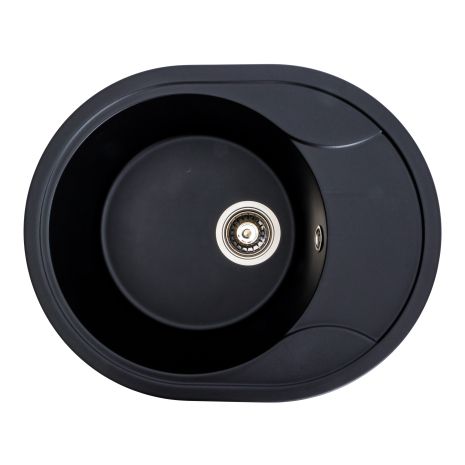 Гранітна мийка для кухні Platinum 5847 ONYX матова (чорна) Гранітна мийка для кухні Platinum 5847 ONYX матова (чорна)