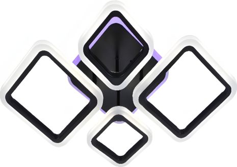 Светодиодная акриловая люстра Sirius LI8822/2+2 BK (RGB) 84W+8W