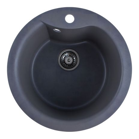 Гранітна кухонна мийка VALESO TURAS 480 сірий мусон