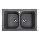 Гранитная мойка для кухни Platinum 7950 Equatoria матовый Серый муссон