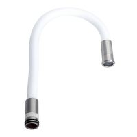 Гнучкий вилив до змішувача (білий) KT91