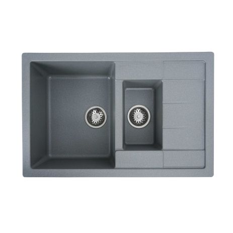 Гранитная мойка для кухни VALESO 7850W TOSKANA матовая Серый муссон