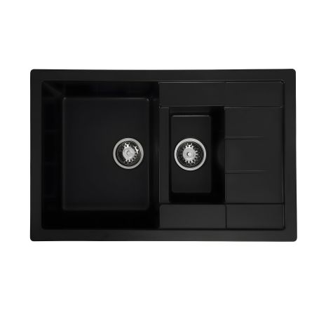 Черная матовая гранитная мойка для кухни VALESO TOSKANA 7850W Черная матовая гранитная мойка для кухни VALESO TOSKANA 7850W