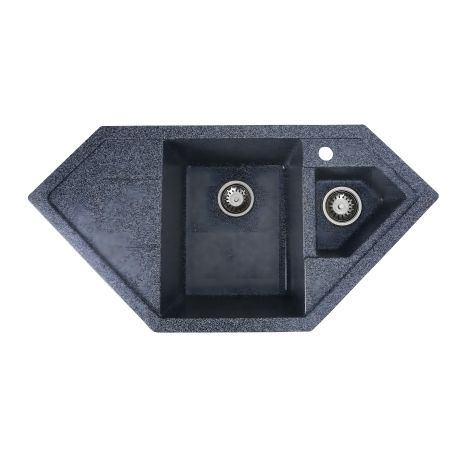 Гранітна кухонна мийка VALESO 9950 PANDORA графітове покриття