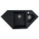 Кухонна мийка з граніту VALESO 9950 PANDORA матова чорна