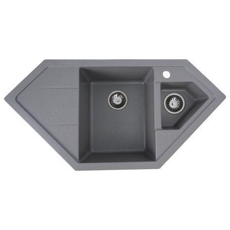 Гранитная мойка для кухни VALESO 9950 PANDORA матовая Серый муссон