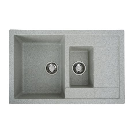 Гранитная мойка для кухни VALESO 7850W TOSKANA матовая Серая