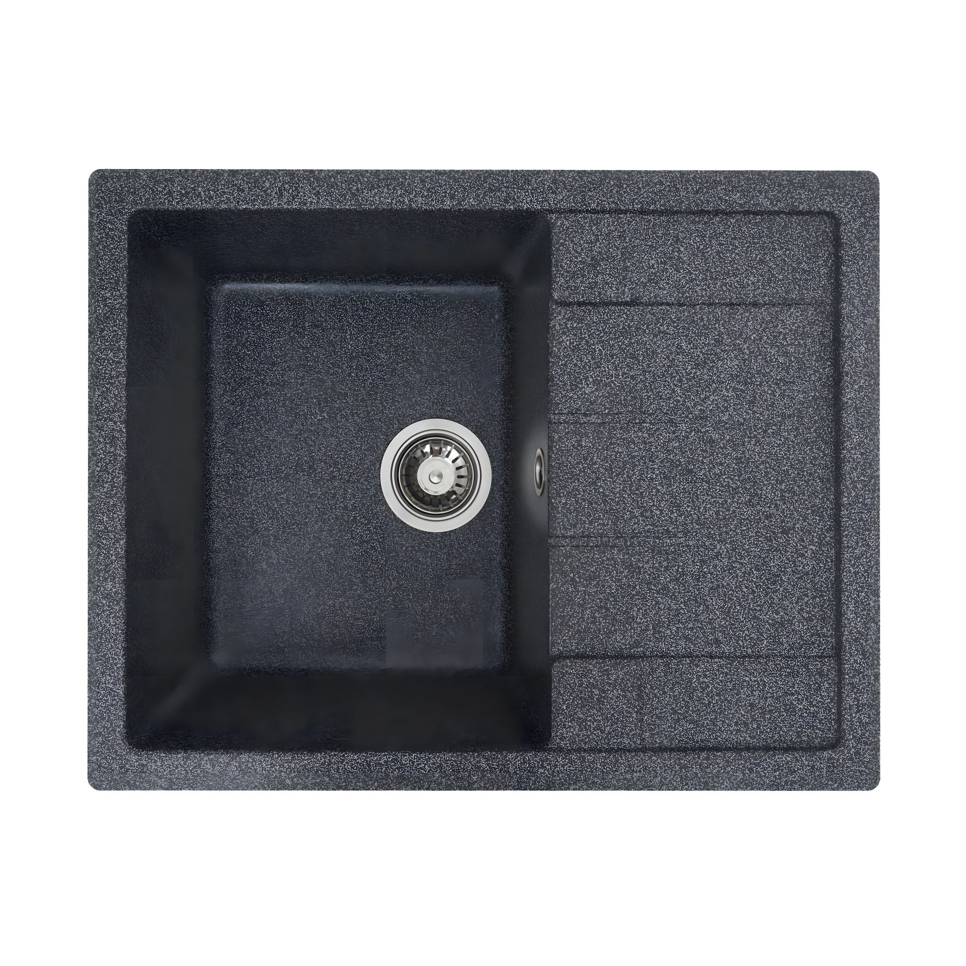 Гранітна мийка VALESO INTENSO 6550 матова для кухні, Графіт Гранітна мийка VALESO INTENSO 6550 матова для кухні, Графіт