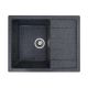 Гранітна мийка VALESO INTENSO 6550 матова для кухні, Графіт Гранітна мийка VALESO INTENSO 6550 матова для кухні, Графіт