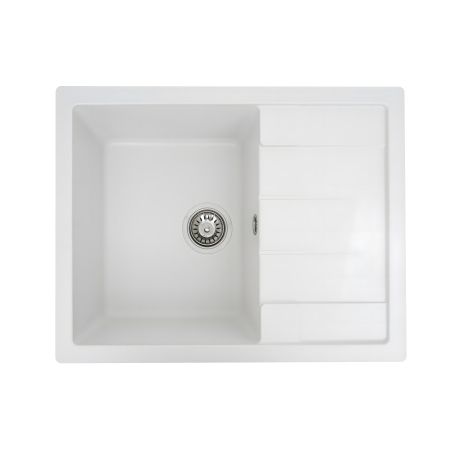 Мийка для кухні гранітна VALESO INTENSO 6550 матова Білосніжна