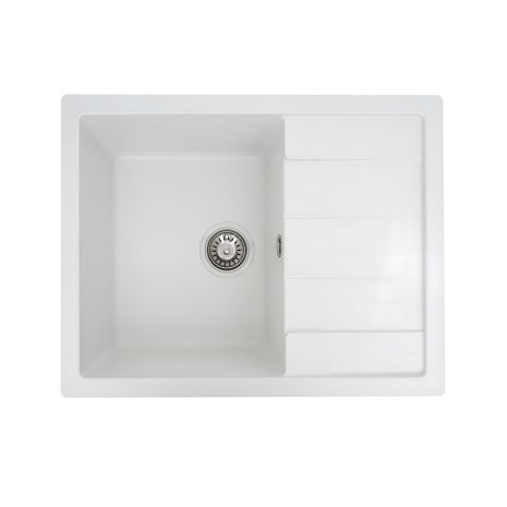 Мийка для кухні гранітна VALESO INTENSO 6550 матова Білосніжна