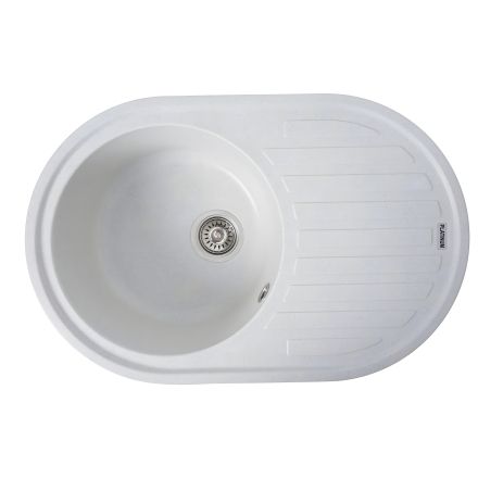 Кухонна гранітна мийка VALESO LIRA 7750, матова, біла в крапку Кухонна гранітна мийка VALESO LIRA 7750, матова, біла в крапку