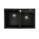 Кухонная гранитная мойка VALESO HARMONY 7850 матовая Черная
