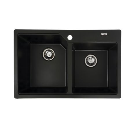Кухонная гранитная мойка VALESO HARMONY 7850 матовая Черная Кухонная гранитная мойка VALESO HARMONY 7850 матовая Черная