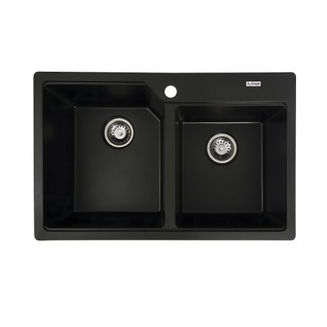 Гранітна мийка для кухні Platinum 7850 HARMONY матова Чорна Гранітна мийка для кухні Platinum 7850 HARMONY матова Чорна
