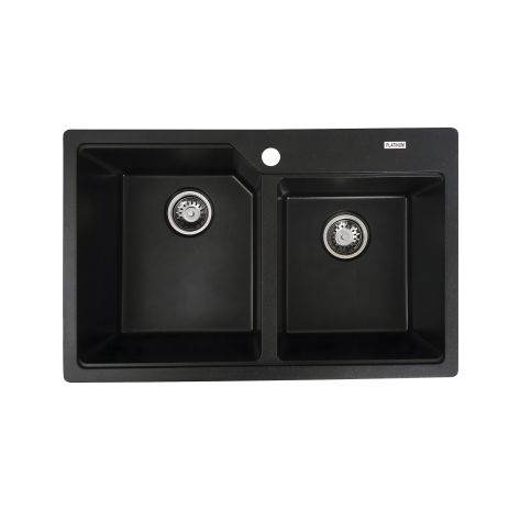 Мийка гранітна для кухні VALESO HARMONY 7850 матова Чорний металік Мийка гранітна для кухні VALESO HARMONY 7850 матова Чорний металік