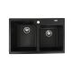 Мийка гранітна для кухні VALESO HARMONY 7850 матова Чорний металік Мийка гранітна для кухні VALESO HARMONY 7850 матова Чорний металік