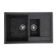 Гранитная кухонная мойка VALESO TOSKANA 7850W матовая графитовая