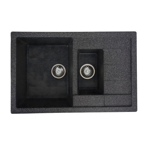 Гранитная кухонная мойка VALESO TOSKANA 7850W матовая графитовая Гранитная кухонная мойка VALESO TOSKANA 7850W матовая графитовая