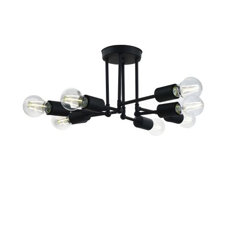 Производство Sirius металлическая люстра PR 1049/8 черный Производство Sirius металлическая люстра PR 1049/8 черный