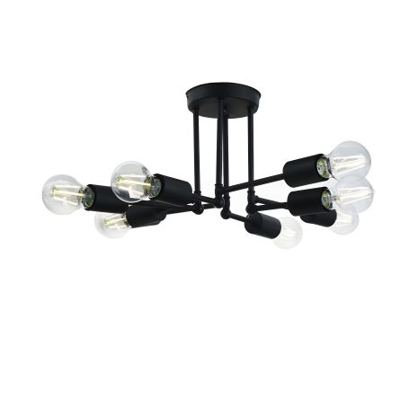 Металева люстра виробництво Sirius PR 1049/8 чорний