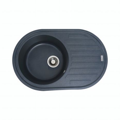 Матовий антрацитовий гранітний кухонний мийка VALESO LIRA 7750 Матовий антрацитовий гранітний кухонний мийка VALESO LIRA 7750