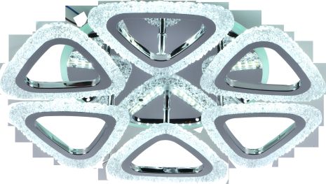 Люстра светодиодная Sirius LI8406/6B CR (RGB) 72W+8W с акрилом