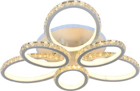 Світлодіодна люстра Sirius DK5860A/3+3 WH (RGB) 258W+8W акрилова