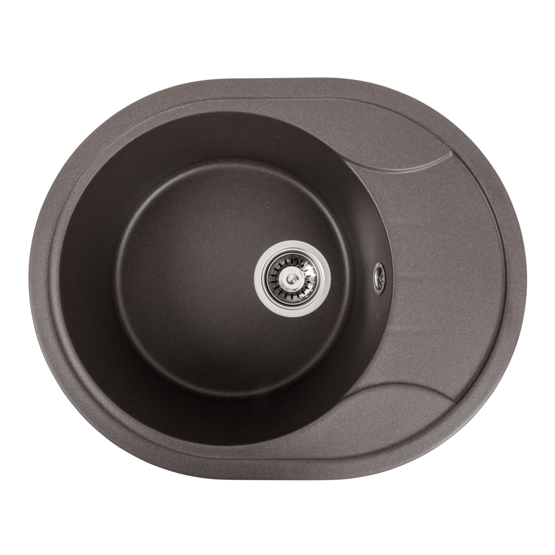 Гранитная мойка для кухни Platinum 5847 ONYX матовая Темная скала Гранитная мойка для кухни Platinum 5847 ONYX матовая Темная скала
