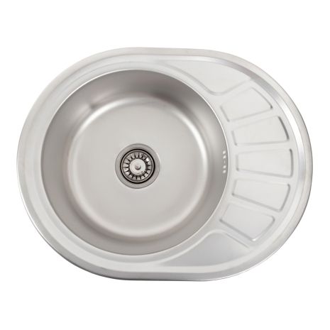 Кухонная мойка из нержавеющей стали Platinum ДЕКОР 5745 L (0,8/180 мм) Кухонная мойка из нержавеющей стали Platinum ДЕКОР 5745 L (0,8/180 мм)