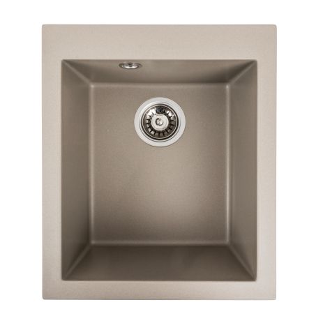 Гранитная кухонная мойка Platinum 4150 SOKIL матовый Титан