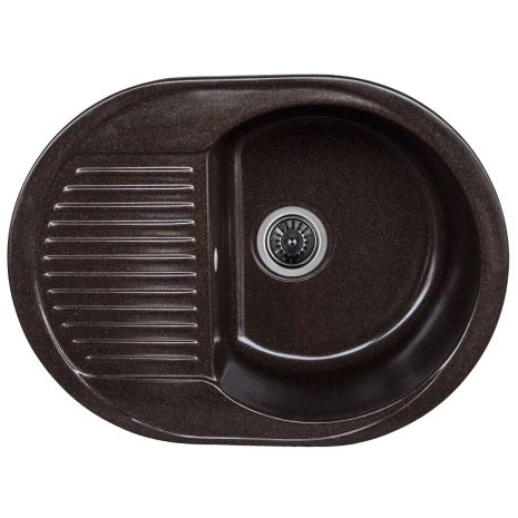 Гранитная мойка для кухни Platinum 6247 BORA глянец Мокко Гранитная мойка для кухни Platinum 6247 BORA глянец Мокко