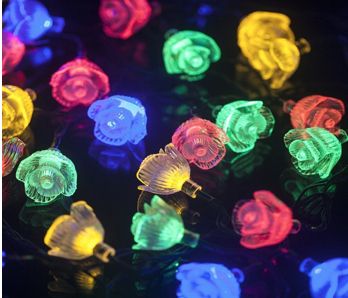 Садовая гирлянда Sirius SL2885M 580 см на солнечной батарее роза