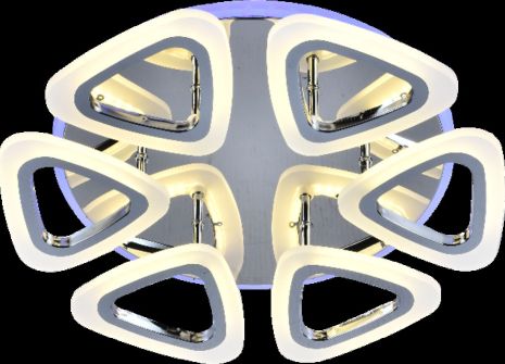 Люстра світлодіодна акрилова Sirius LI8856/6В CR (BL+YL)