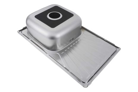 Прямоугольная кухонная мойка из нержавеющей стали Valeso САТИН 7848 (0,8/180 мм)