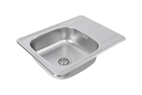 Кухонная мойка Valeso 6550, нержавеющая сталь, САТИН (0,8/180 мм)
