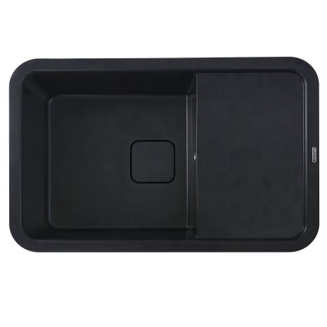 Гранитная мойка для кухни VALESO CUBE 7850 матовая Черный металлик Гранитная мойка для кухни VALESO CUBE 7850 матовая Черный металлик