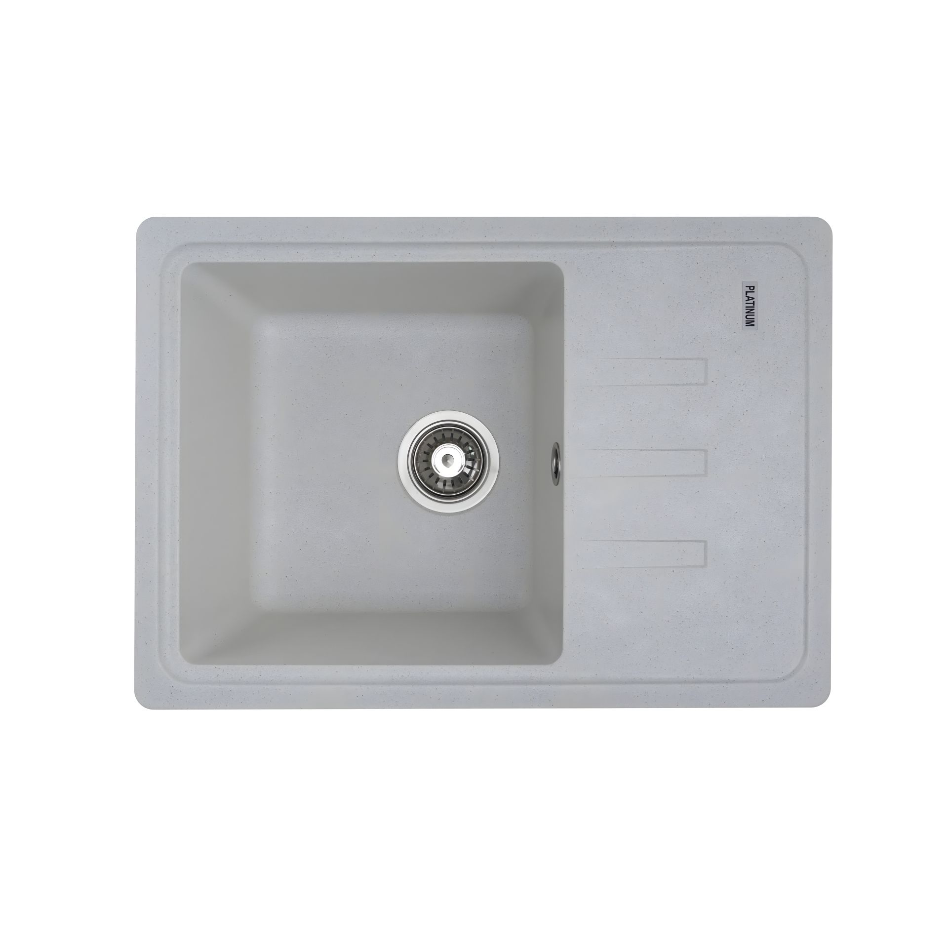 Гранітна матова мийка для кухні VALESO LIANA 6243 біла в крапку Гранітна матова мийка для кухні VALESO LIANA 6243 біла в крапку