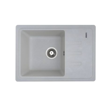 Матовая белая гранитная кухонная мойка VALESO LIANA 6243 с пятнами Матовая белая гранитная кухонная мойка VALESO LIANA 6243 с пятнами
