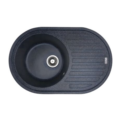 Гранитная кухонная мойка VALESO LIRA 7750, матовая, Графит цвет