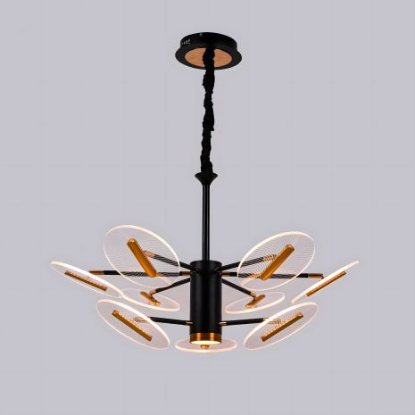 Світлодіодна люстра акрилова Sirius N 3713-B-6+3 (80W)