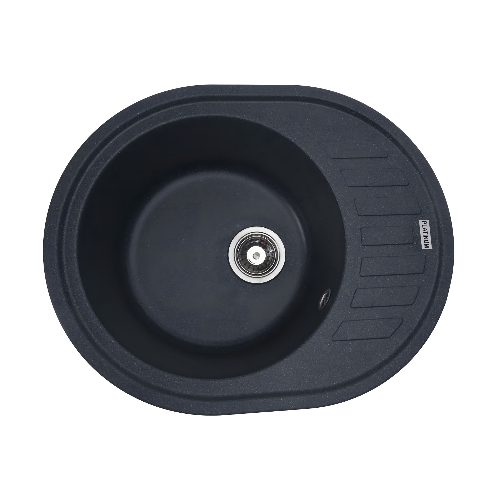 Матовая антрацитовая гранитная мойка для кухни VALESO SOUL 6250 Матовая антрацитовая гранитная мойка для кухни VALESO SOUL 6250