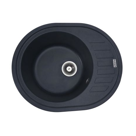 Матовая антрацитовая гранитная мойка для кухни VALESO SOUL 6250 Матовая антрацитовая гранитная мойка для кухни VALESO SOUL 6250