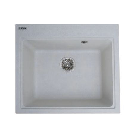 Мойка кухонная из гранита VALESO VESTA 5852 матовая Белая в точку