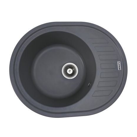 Гранітна мийка VALESO SOUL 6250 для кухні, Сірий мусон матова Гранітна мийка VALESO SOUL 6250 для кухні, Сірий мусон матова