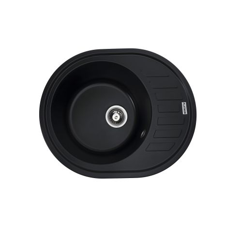 Гранітна мийка для кухні VALESO SOUL 6250 матова, Чорна Гранітна мийка для кухні VALESO SOUL 6250 матова, Чорна