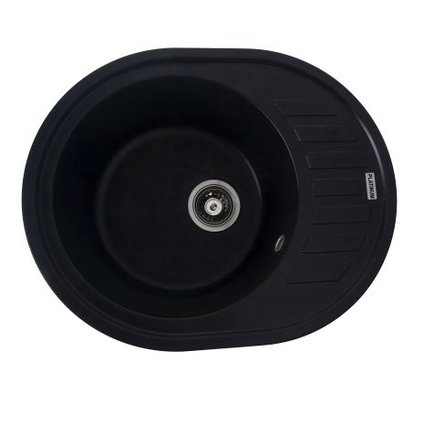 VALESO SOUL 6250 гранітна мийка для кухні матова Чорний металік VALESO SOUL 6250 гранітна мийка для кухні матова Чорний металік